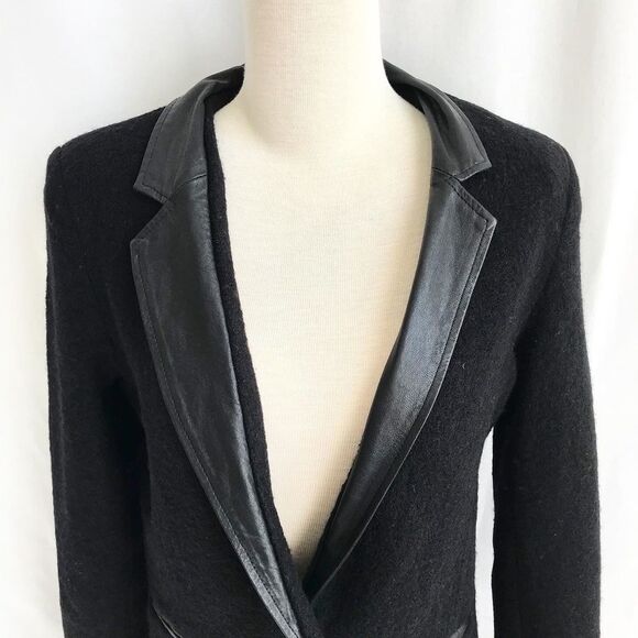 Line the Label wool/leather blazer/jacket size S - Picture 3 of 10
